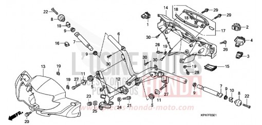 HANDLE PIPE/HANDLE COVER/SWITCH (2) ANF1257 de 2007